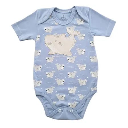 BODY ESTAMPADO E BORDADO BICHINHOS BABY CHARMY - MASCULINO