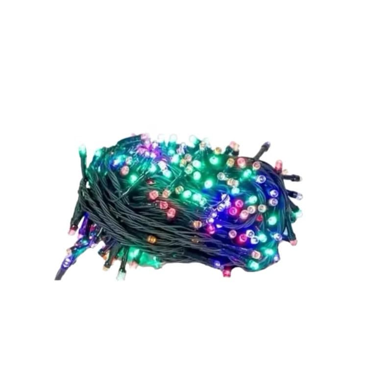 Pisca-Pisca 5m 50 LED 127V – Fio Verde com LEDs Coloridos para Decoração Festiva