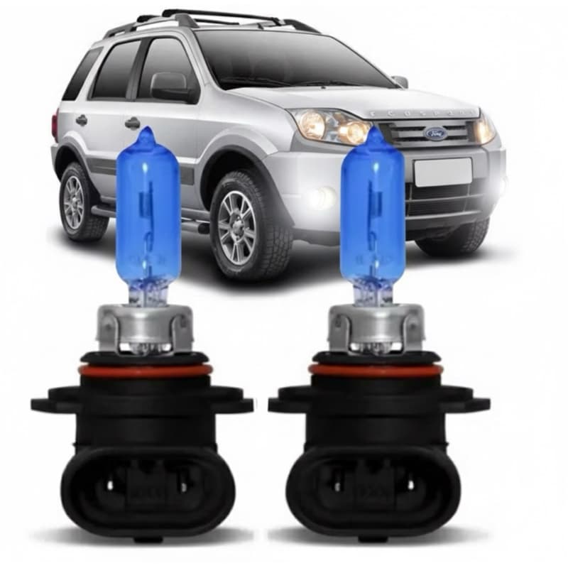 Kit Lâmpadas Milha Ecosport 2003 2004 2005 2006 2007 2008 2009 Hb4