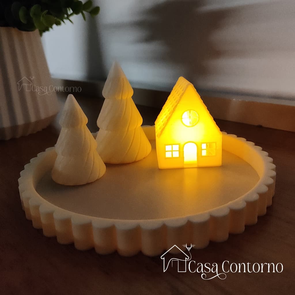 Mini Cenário Natalino com Luz - KIT COMPLETO!