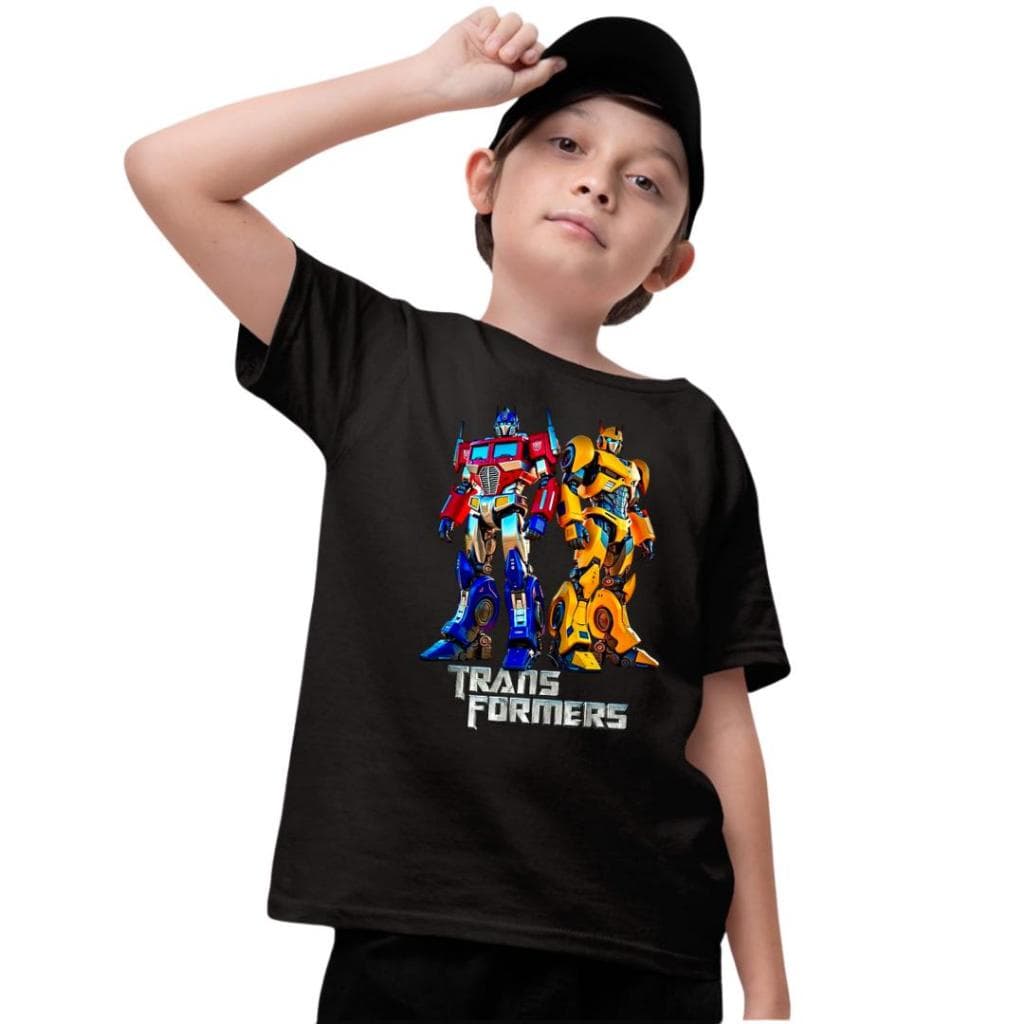 Camiseta Infantil Transformers Optimus Prime e Bumblebee Desenho Filme Envio Rapido