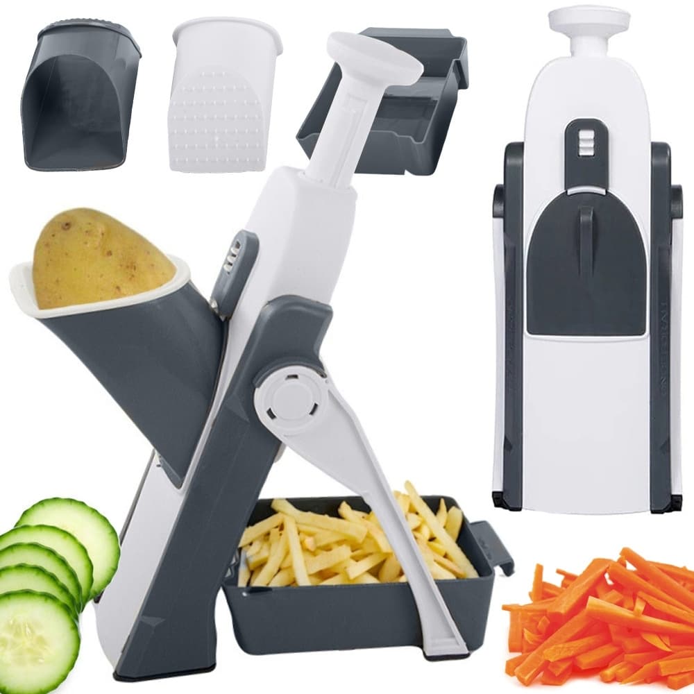 Cortador Ralador Multifuncional Alimentos Legumes Verduras Queijo Fatiador Inox Manual Rala Fatiar