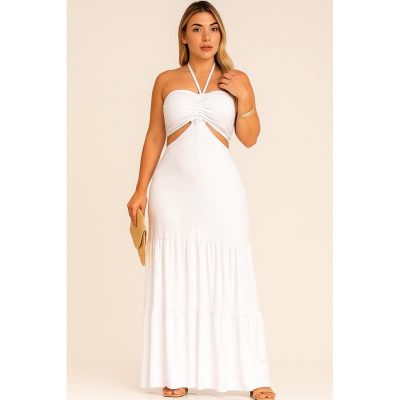 Vestido Longo Feminino 2 em 1 Regulagem Moderno Verão