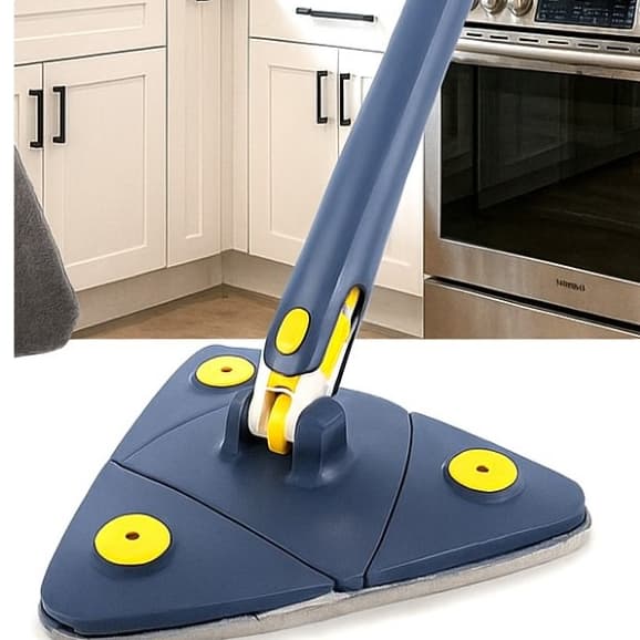 Mop Giratório 360º Triangular – Limpeza Rápida, Prática e Eficiente