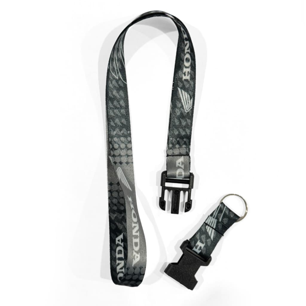 Cordão Chaveiro para Chave de Moto Honda em Poliester para Pescoço Engate Rápido