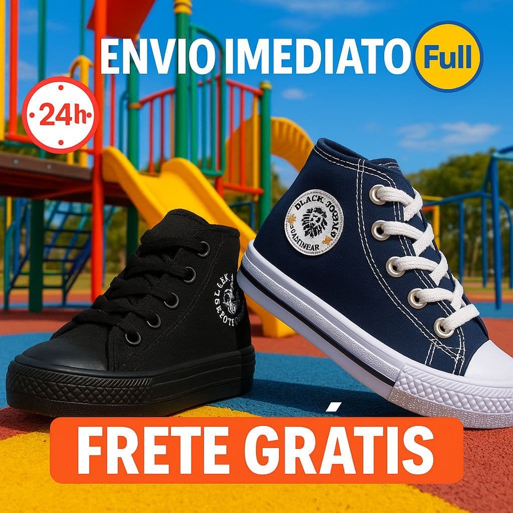 Tênis Infantil Botinha Menino Menina Oferta Tradicional Casual Confortável Barato Promoção Macio