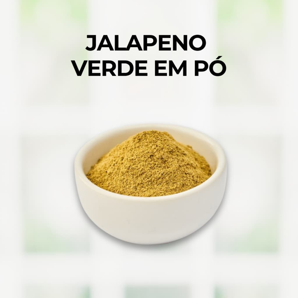 Pimenta Jalapeño em Pó 300g / 200g e 100g | Sabor Picante e Natural | Toque Mexicano nas Suas Receitas