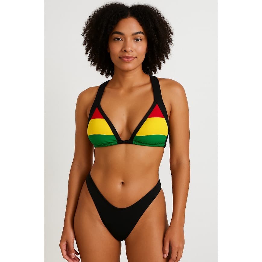 Biquíni cores do Reggae/JAMAICA.