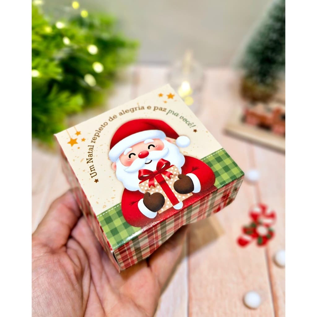 Kit 10/20/30 Lembrancinhas de Natal Caixinhas – Para 4 Docinhos ou Lembrancinhas (DESMONTADA) 003