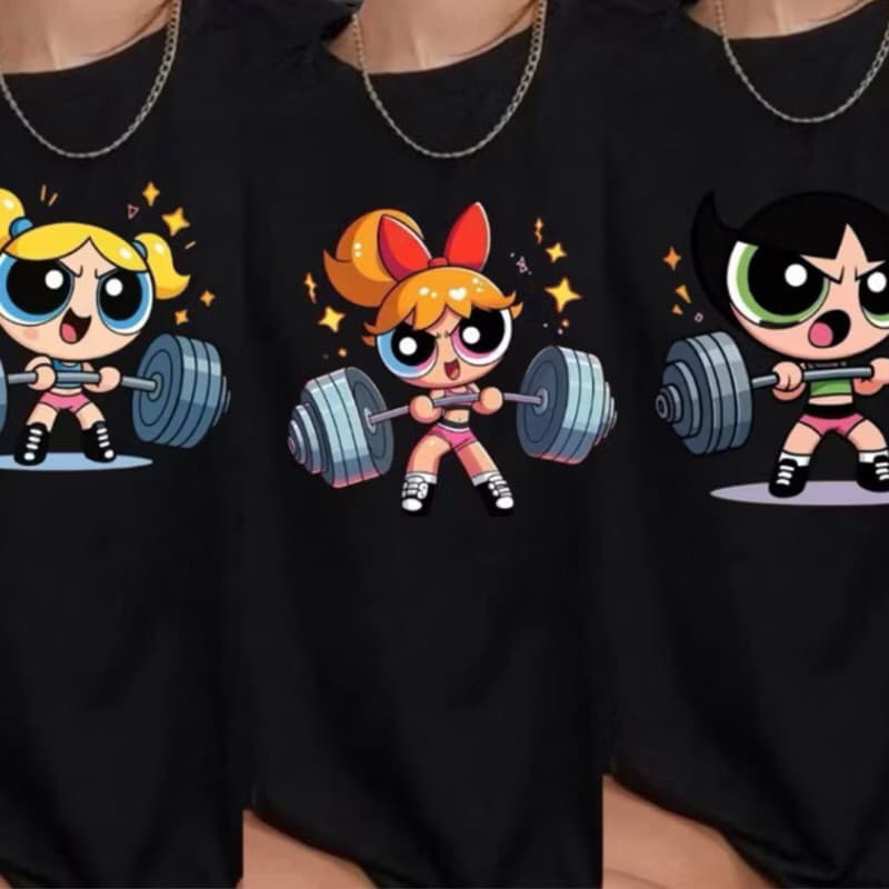T-Shirt Camisetão Feminina Gym Academia Treino Premium meninas super poderosas