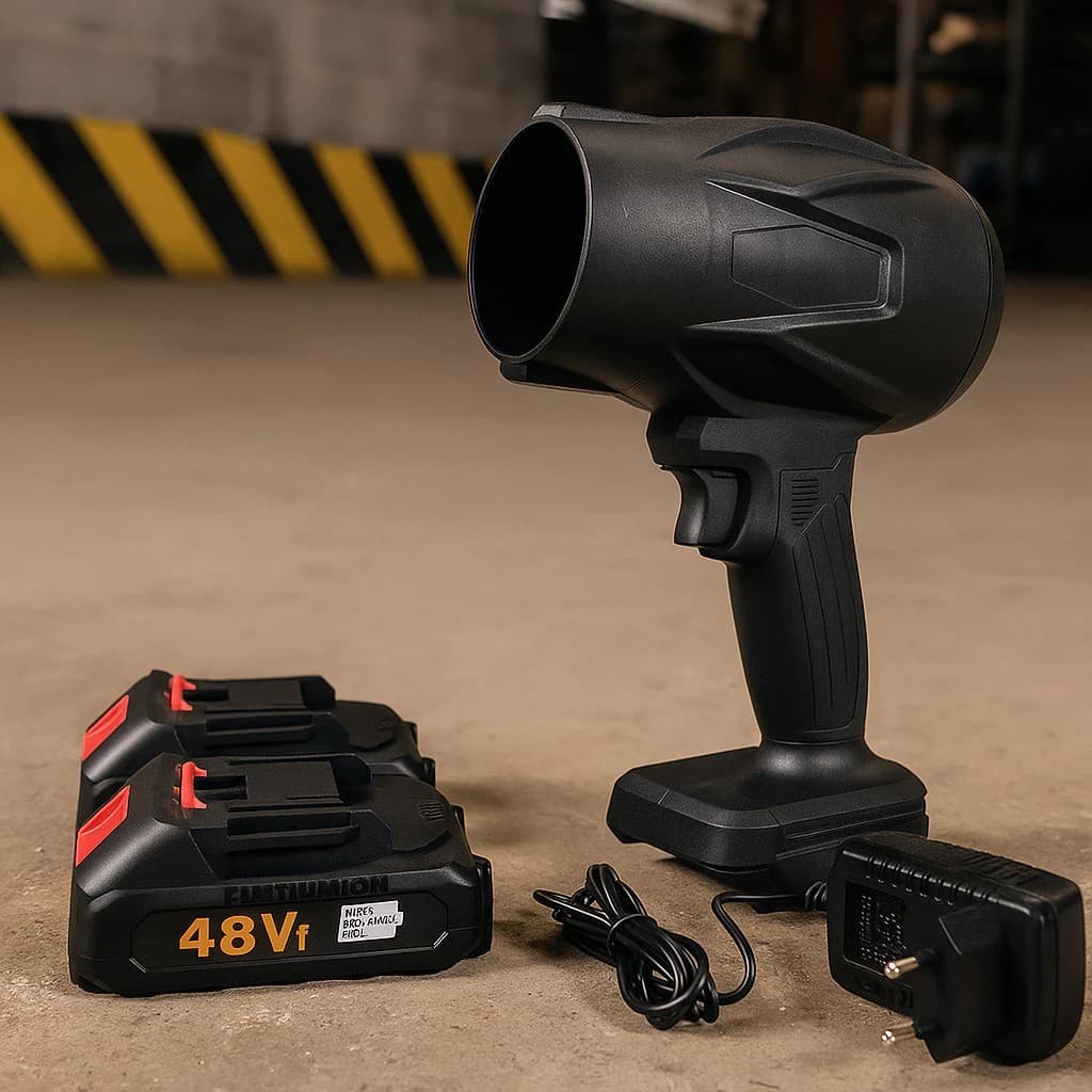 Soprador turbo portátil usb recarregável 2 baterias Bivolt forte