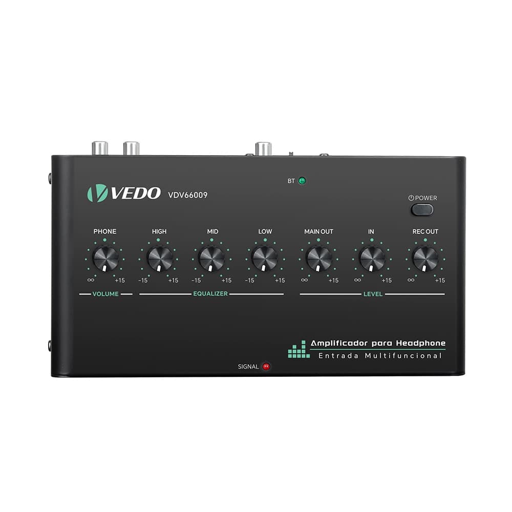 VEDO Gaming Amplificador de fone de ouvido Digital DAC Hi-Fi Estéreo Analógico Conversor de Áudio RCA USB/Tipo-C/Óptico