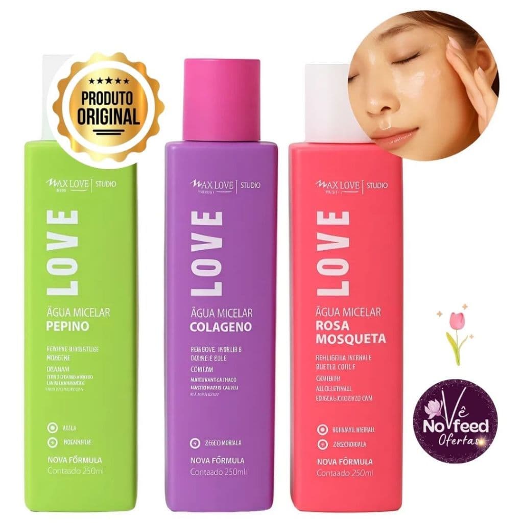 Água Micelar Max Love - Max Love - Variações