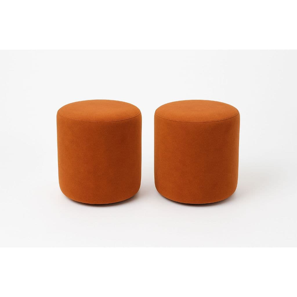 kit 2 Puff redondo nilo, Puffs Decorativos Premium, Quarto, sala, escritorio