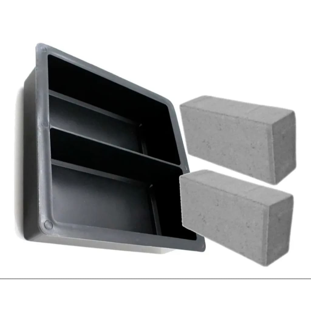 KIT 50 FORMA DUPLA MOLDE PARA BLOQUETE TIJOLINHO CIMENTO 20x10x6 cm