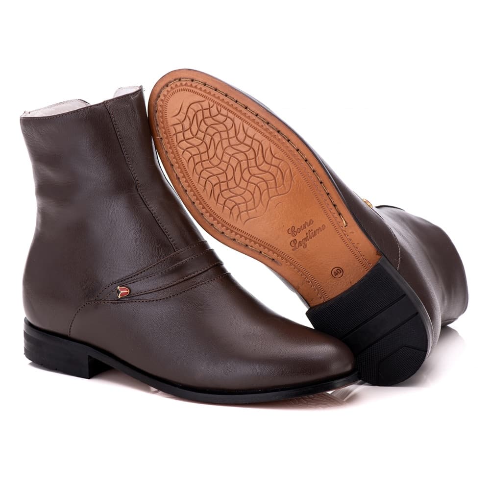 Bota Masculina UltraConfort em Couro Mestiço Ranster