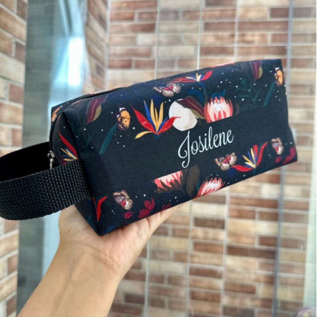 Necessaire box feminina personalizada com nome, lembrancinha, presente útil, amigo secreto, natal