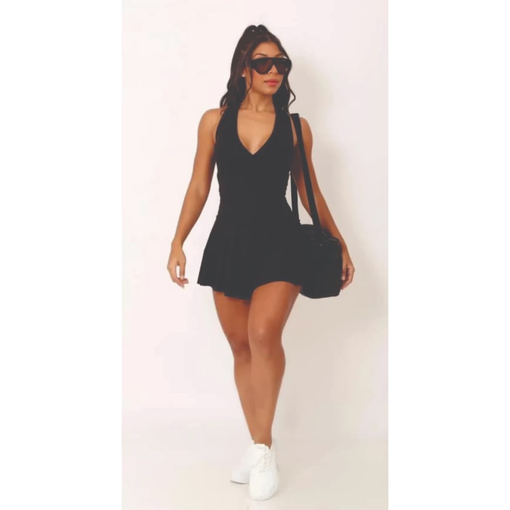 Vestido beach tennis short saia lycra Coleção Urban Class Moda Fitness