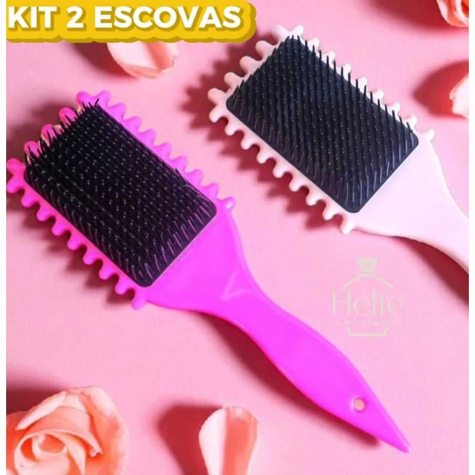 Escova Onda Finalizadora Definição de Cachos e cabelos crespos