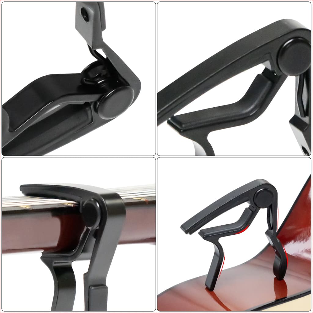 Capotraste para Violão Guitarra Aço Nylon Cavaco Ukulele e Baixo