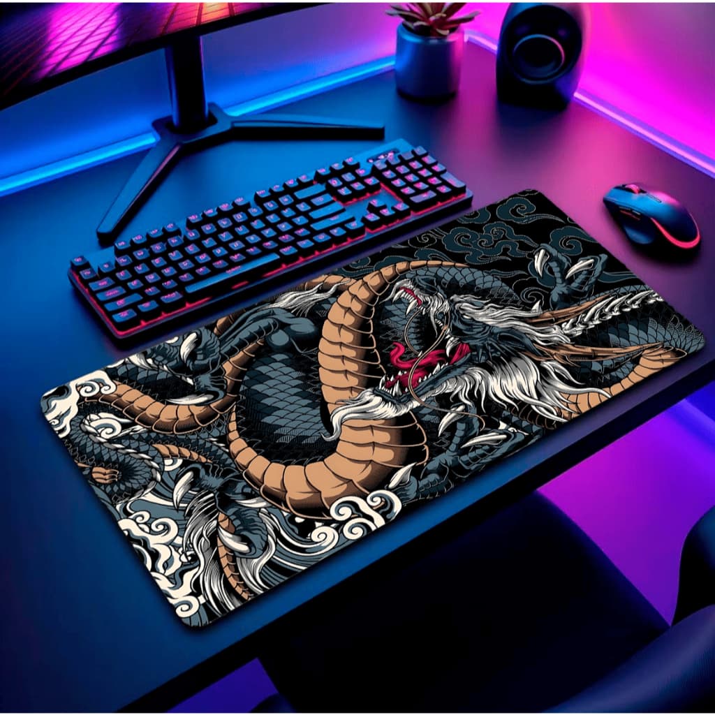Mouse Pad Gamer Personalizado Grande RGB Anime Heróis Exclusivo 80x30cm Apoio Pulso Ergonômico