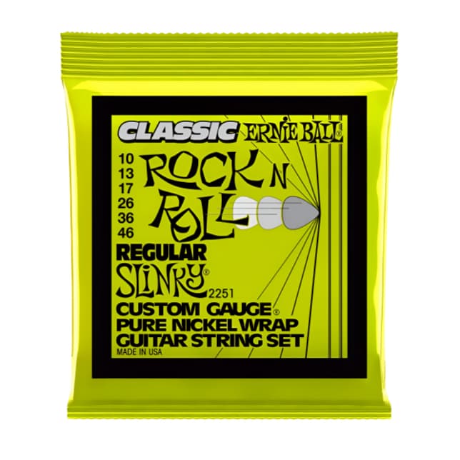 Encordoamento Guitarra Ernie Ball 10-46 P02251 Pure Niquel