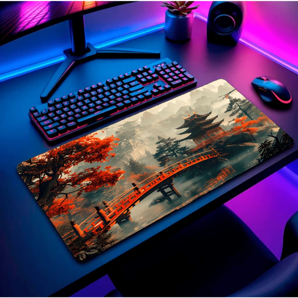 Mouse Pad Personalizado Grande RGB Apoio Ergonômico Antiderrapante para Home Office e Jogo