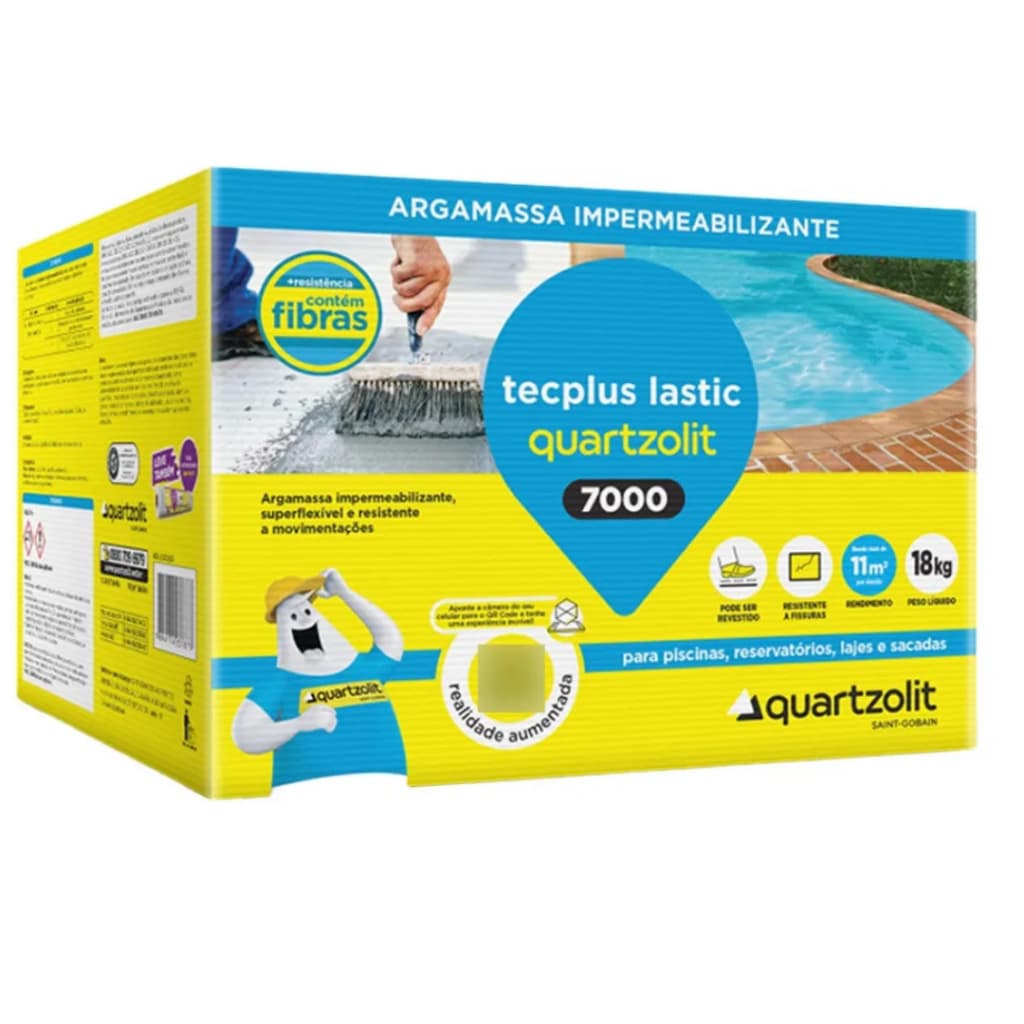 Impermeabilizante Tecplus Lastic 7000 18Kg Quartzolit