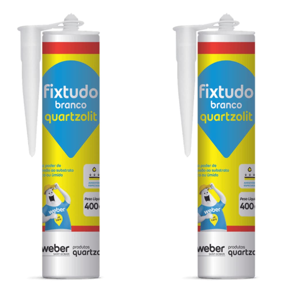 Kit 2x Selante Fixtudo Silicone PU Cola Embaixo D’Água