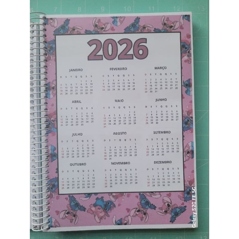 Caderno A5 personalizado Stitch