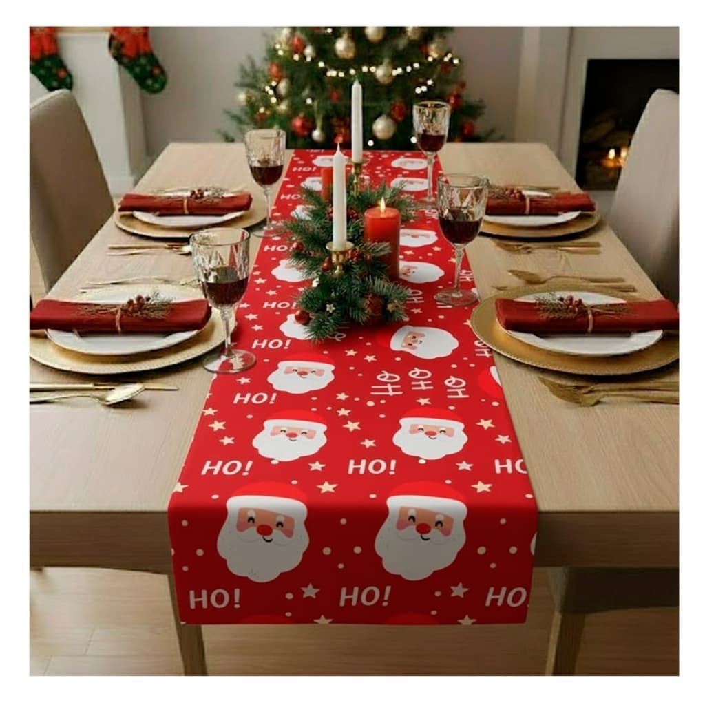 Trilho Caminho de Mesa Jogo de Mesa Natal Natalino em Tecido