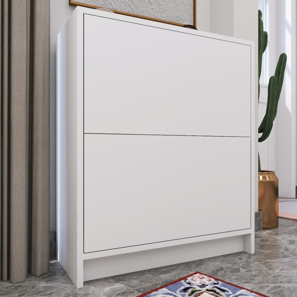 Sapateira Vertical Organizadora 2 Portas - Branco