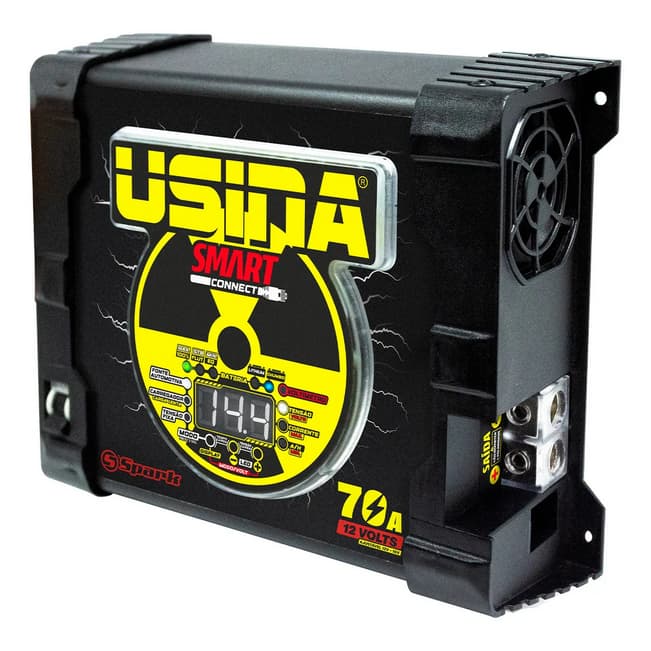 Fonte Usina Smart Connect 70a 12v Bivolt Cor Preto