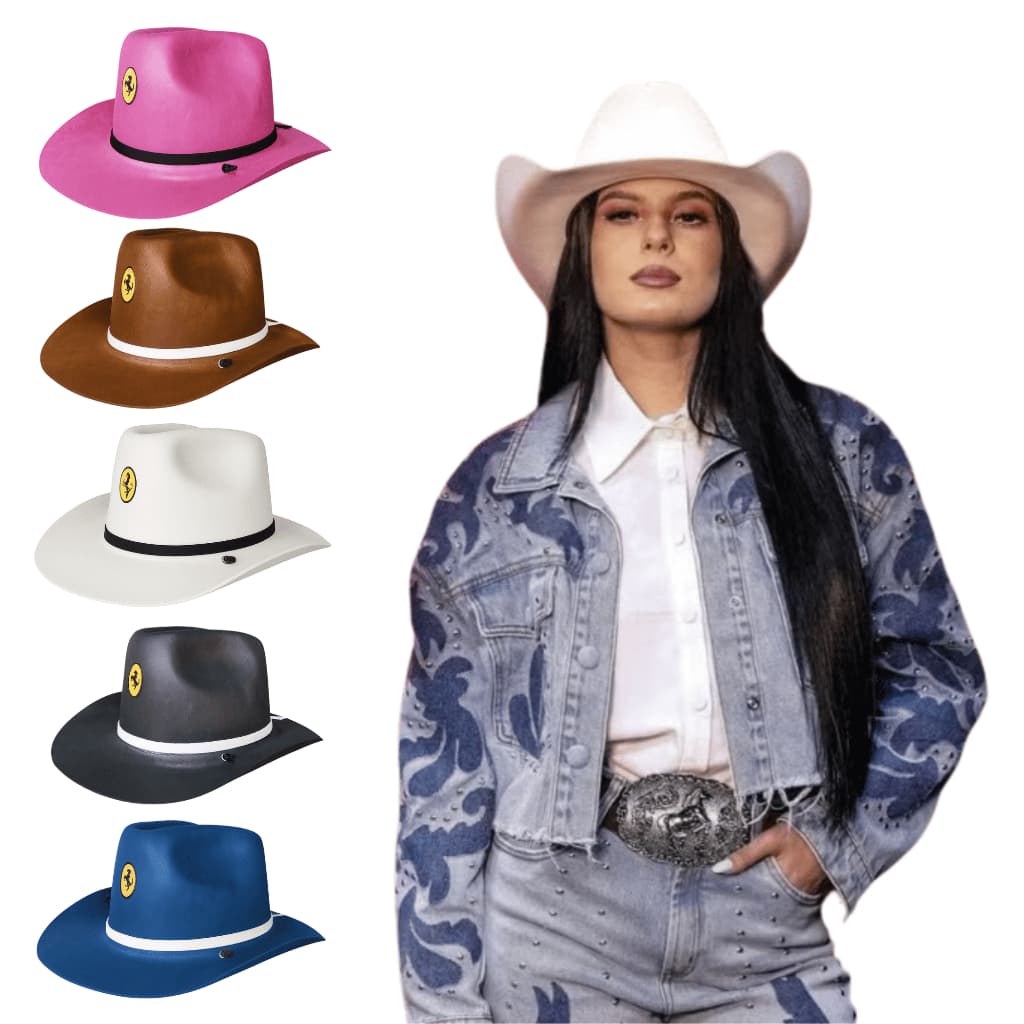 Chapéu Country Cowboy Faroeste Rodeio Em Eva Festa Junina Adulto vaquejada