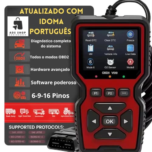 Scanner Automotivo Obd2 V519 Profissional Versão Atualizado  Portugues