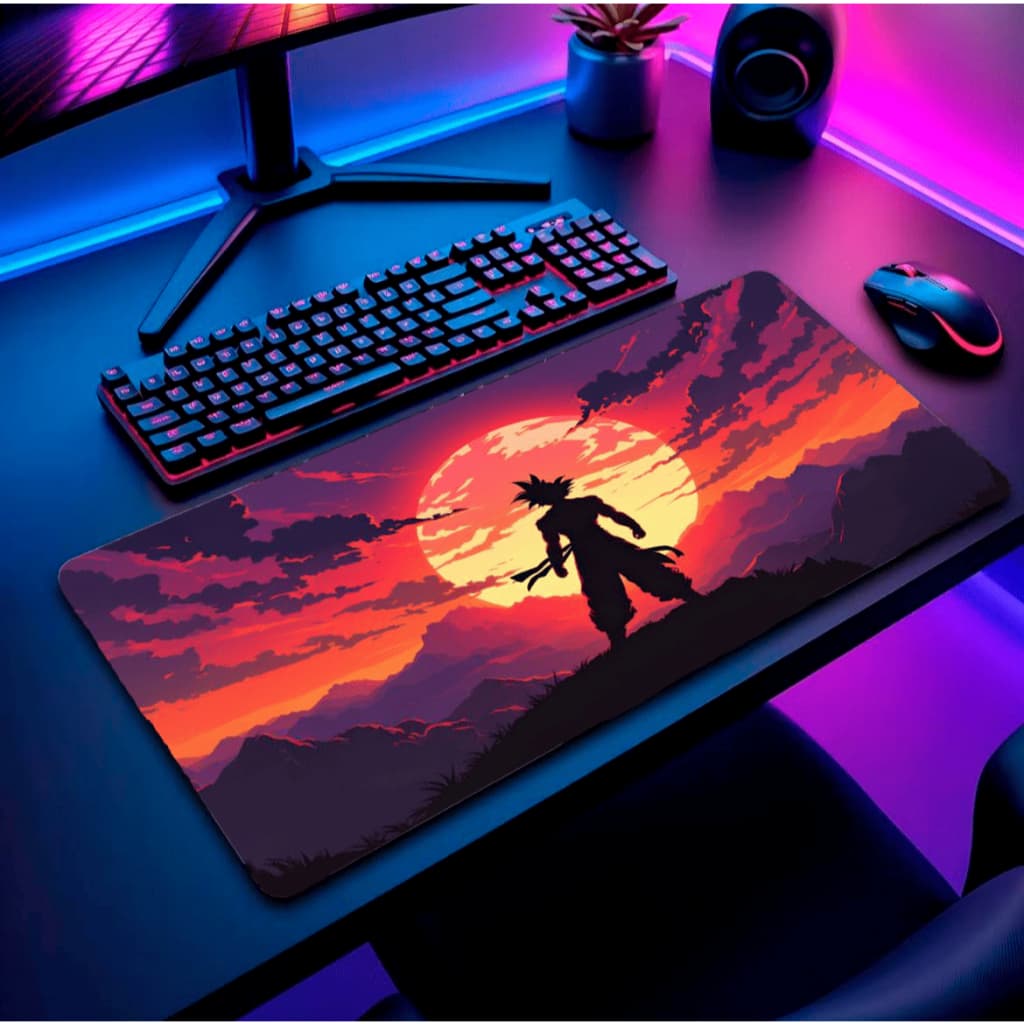 Mouse Pad com Apoio Gamer RGB Personalizado Grande Antiderrapante Confortável e Ergonômico