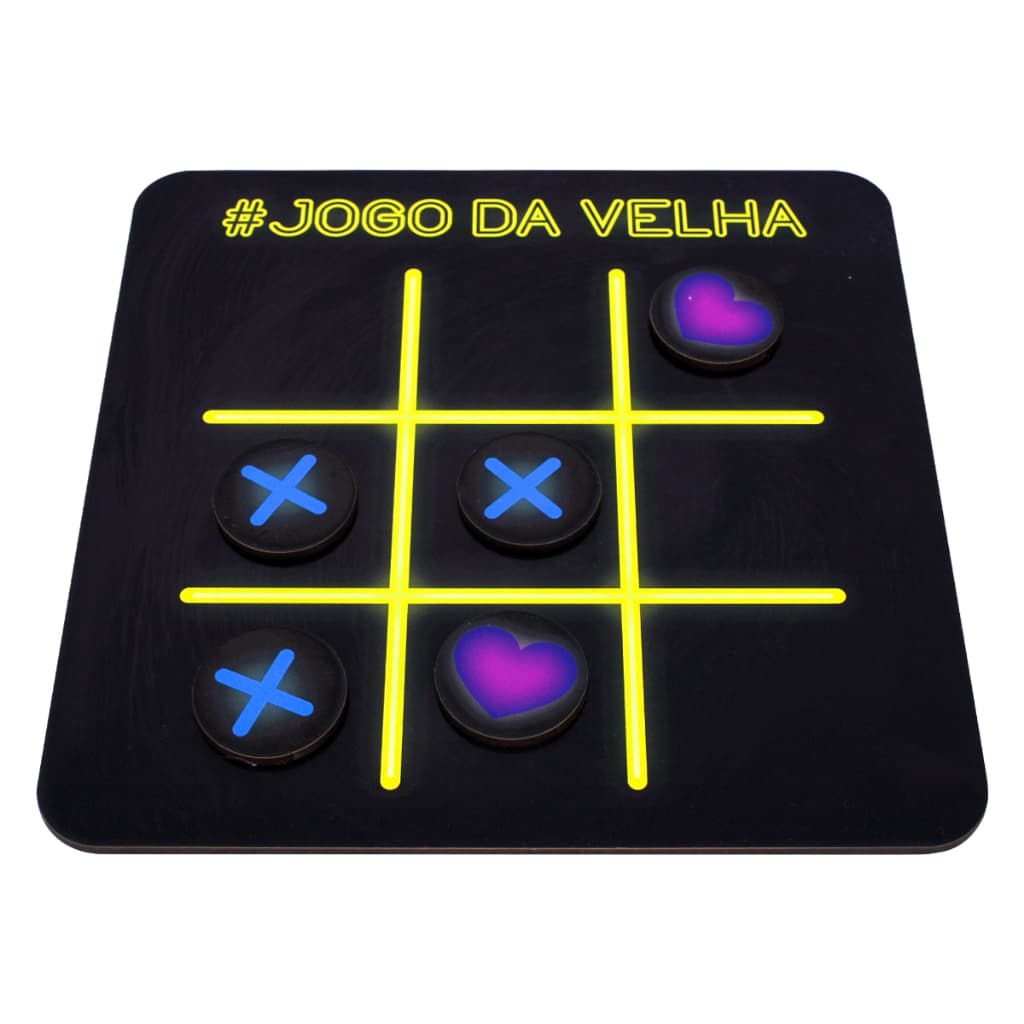 Jogo Da Velha Tabuleiro Preto Para Crianças Educativos