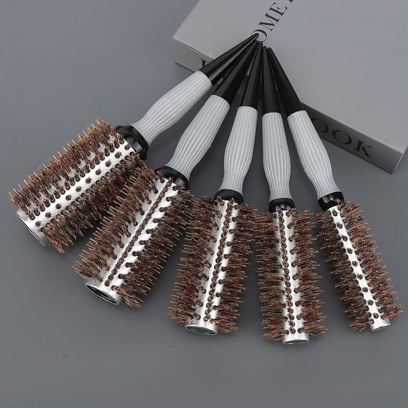 Escovas de cabelo profissional cabeleireiro Cerdas de javali e nylon Borracha Estendida