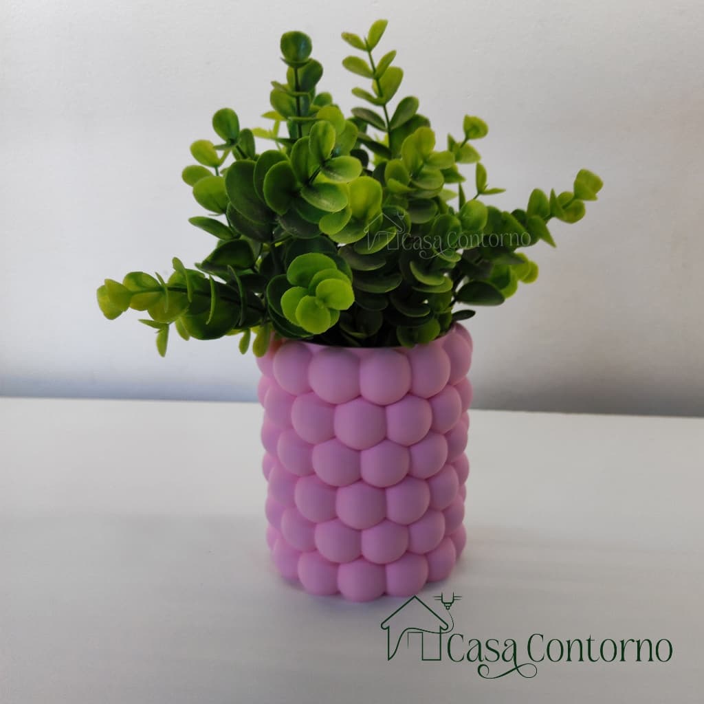 Vaso Bolha Decorativo 3D Cachepô Moderno para Plantas, Escritório e Ateliê