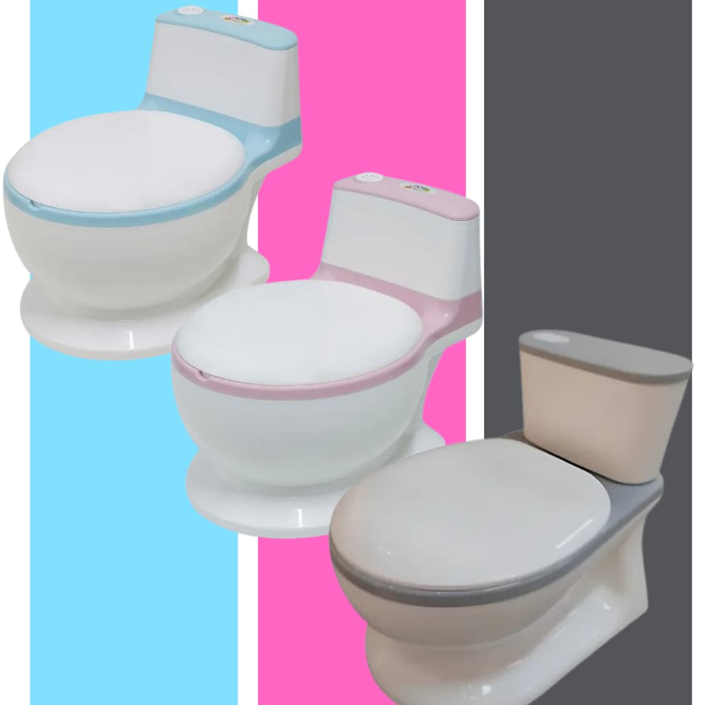 Penico Privadinha Flush Musical Baby Style