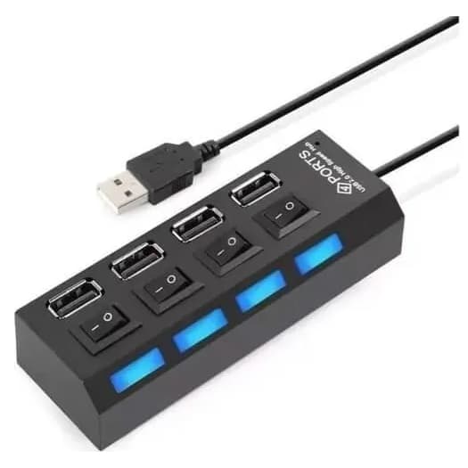 Hub USB Hmaston 2.0 4 Portas Multiplicador Expansor EntradaPara PC Notebook Original