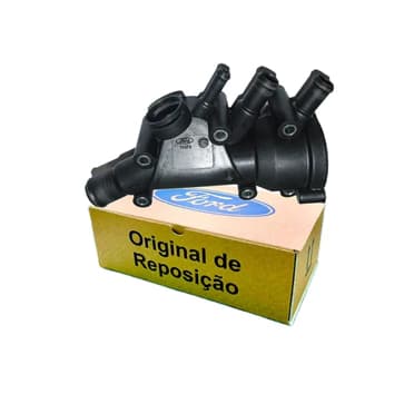 Carcaça Válvula Termostática Ford Fiesta Ka Ecosport Focus 1.0 1.6 Zetec Rocam Original XS6E9K478AF
