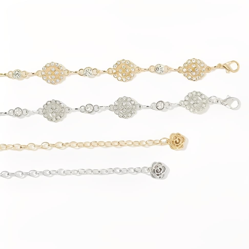 Cinto Feminino Corrente Metal Pedraria Brilhante Ajustável