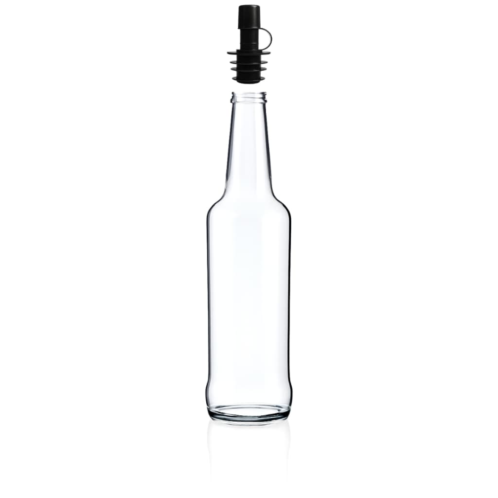 05 Garrafas Vidro Vintage(vazia)  para bebidas de 275ml bico dosador pimenta
