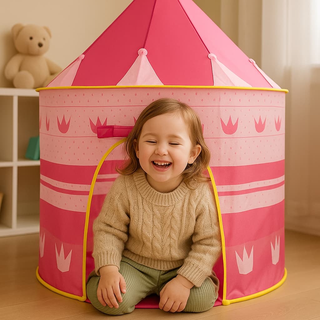 Barraca infantil toca castelo menino menina azul rosa