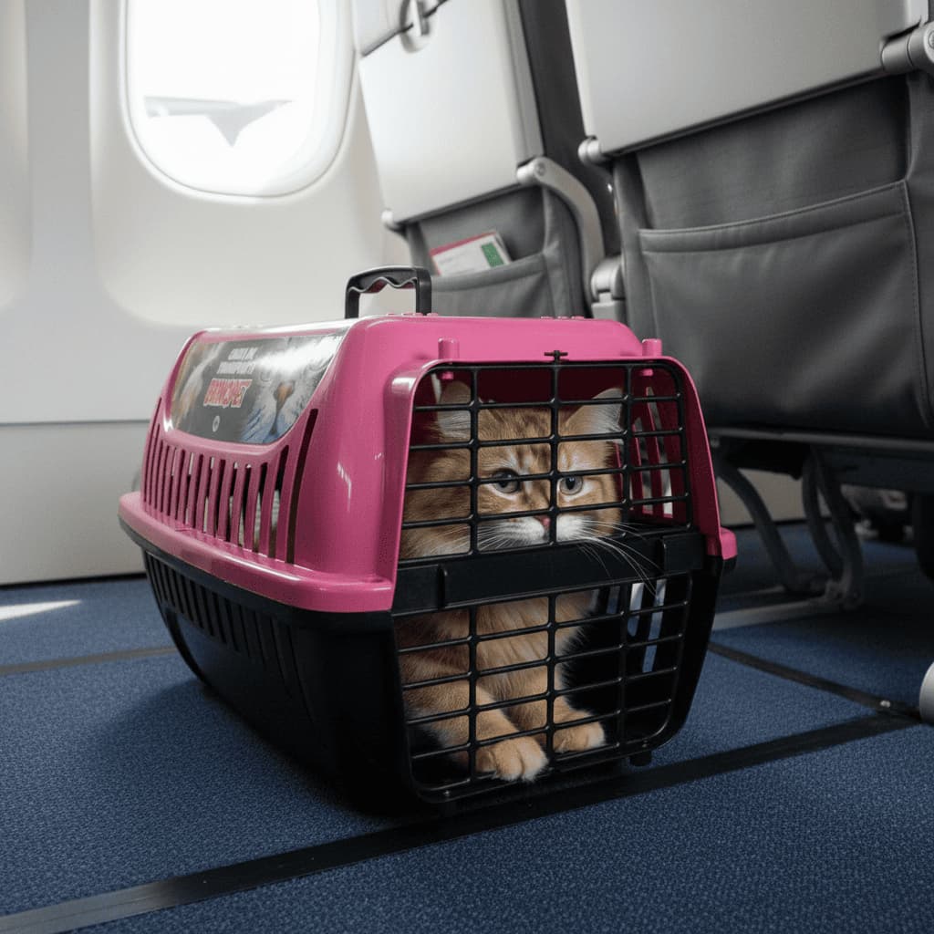Caixa de Transporte N1 Pet Padrão Cabine de Avião Ônibus Viagem Reforçada - Gatos e Cães Pequenos
