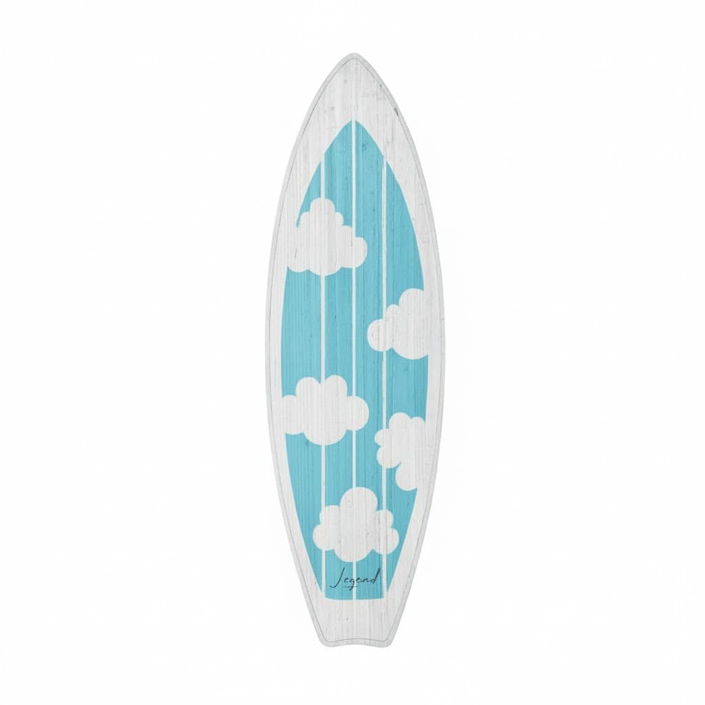 DISPLAY MDF PRANCHA AZUL COM BRANCO (NAO SE TRATA DE UMA PRANCHA REAL) 70CM