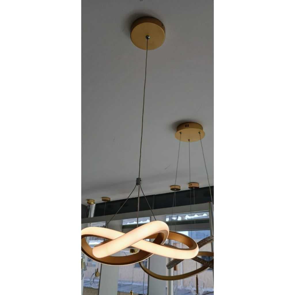 Luminaria Pendente Infinito LED 25W Design Moderno Luz 3em1