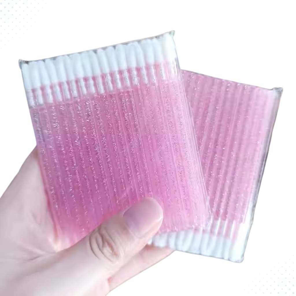 400 Pincéis Aplicadores de Batom e Gloss com Gliter Maquiagem Studio Beleza Esteticista Profissional