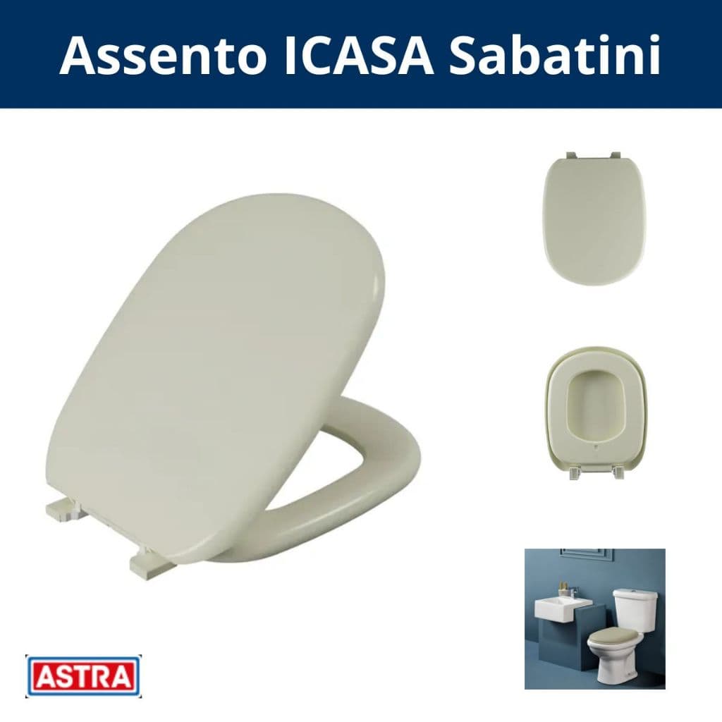 ASSENTO ALMOFADADO ICASA SABATINI ASTRA CREME CONVENCIONAL